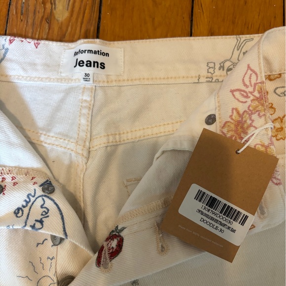 Reformation Cynthia doodle jeans NWT - Picture 6 of 6